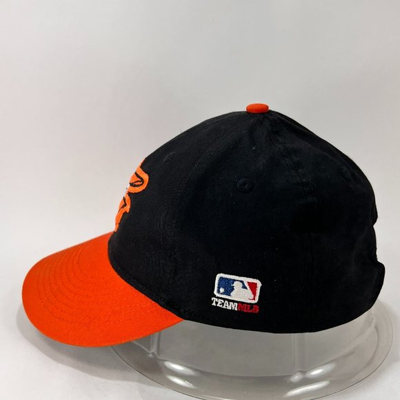 Baltimore Orioles Youth Kids MLB Strap Back Cap Hat Black Orange Baseball OC - Picture 3 of 15
